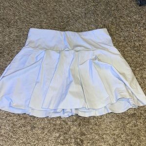White tennis skirt